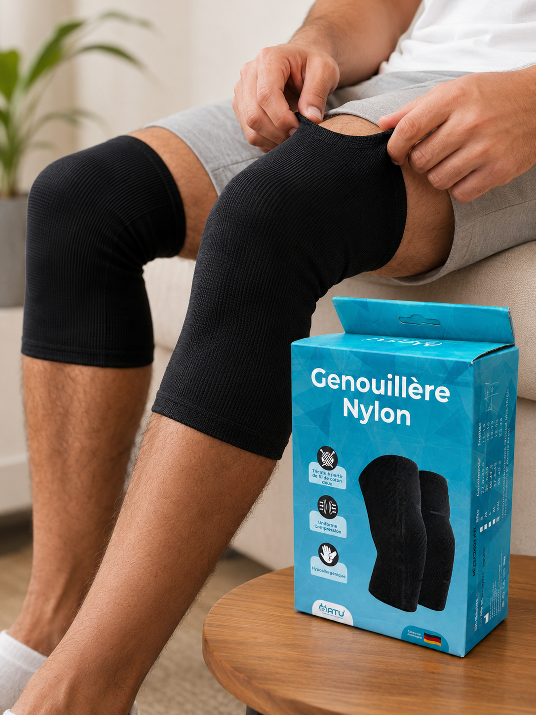 Nylon Knee Support Sleeve - Image 2