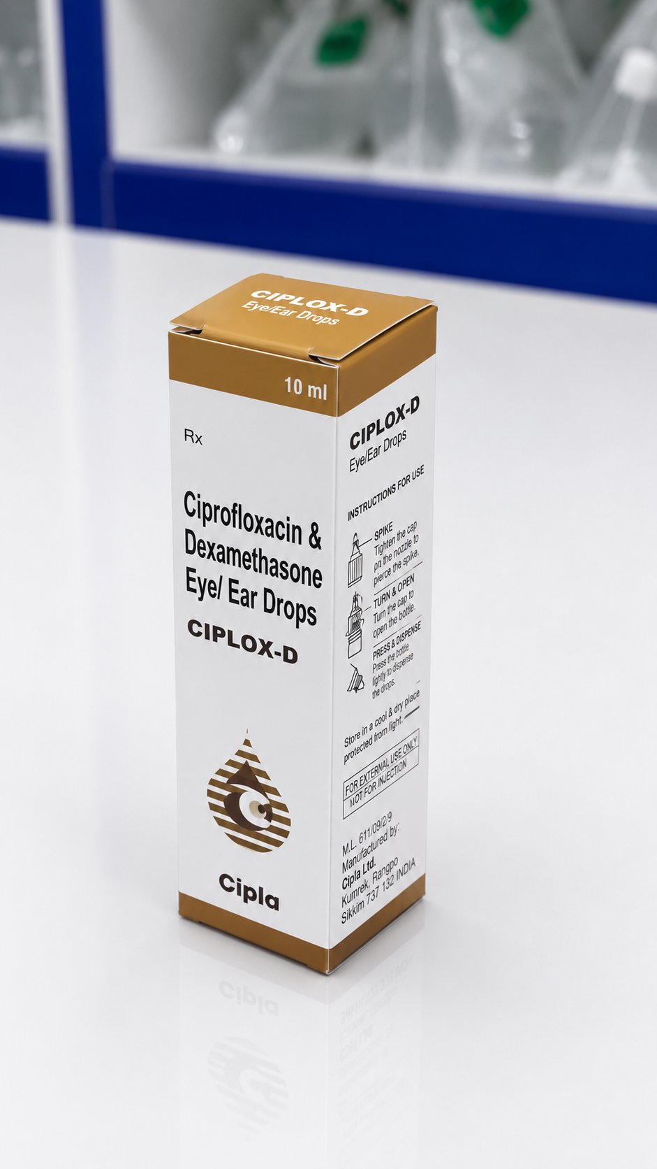 CIPLOX-D Eye/Ear Drops 10ml