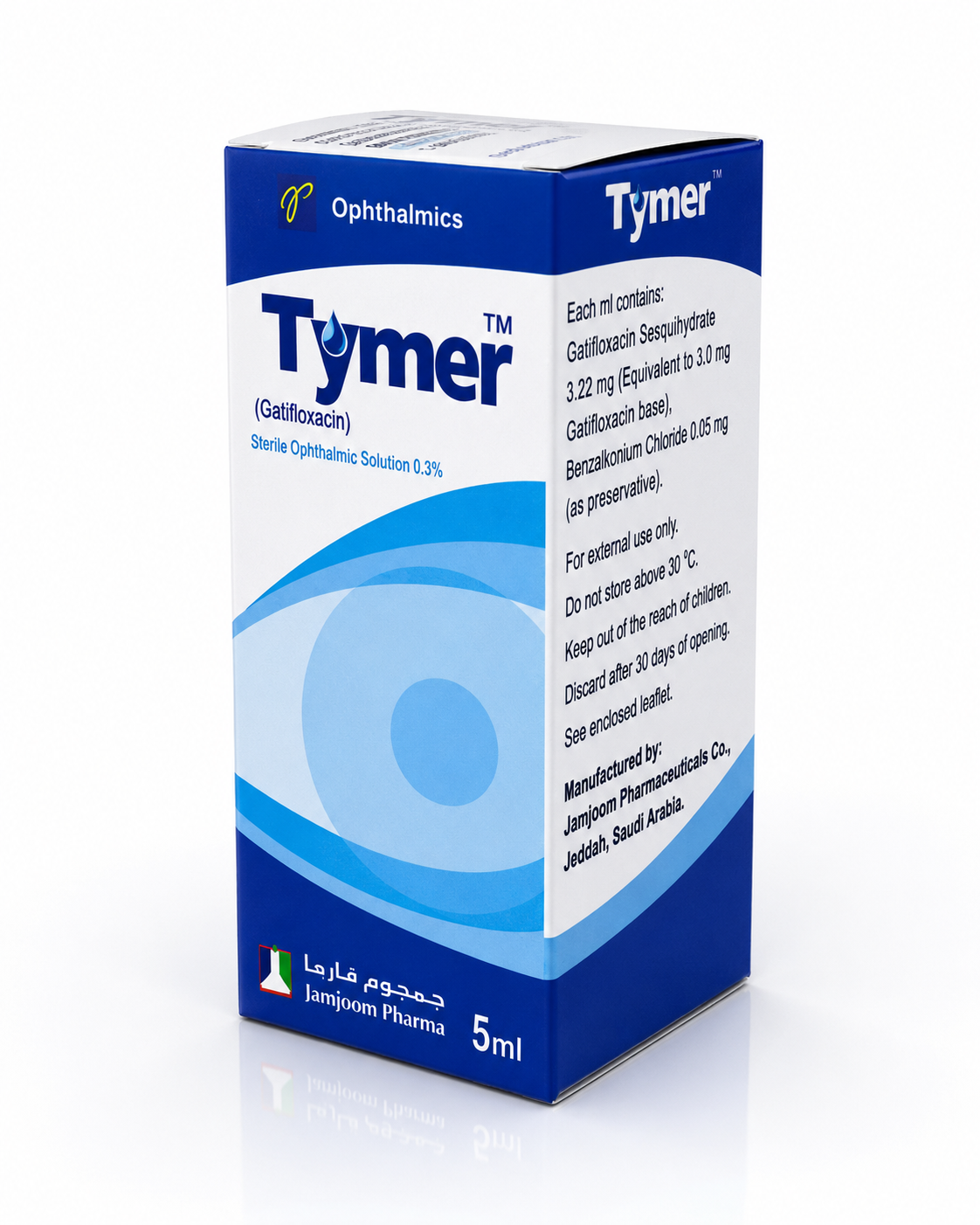 Tymer™ Sterile Ophthalmic Solution 0.3% (Gatifloxacin) – 5ml
