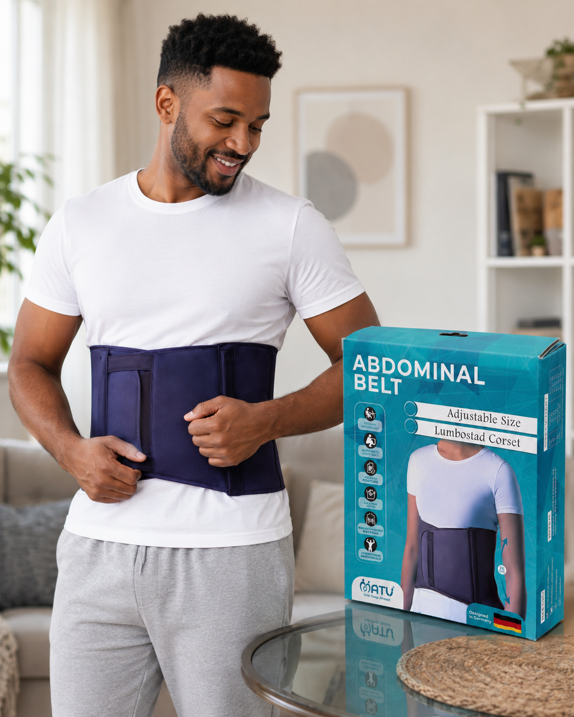 Adjustable Abdominal Support Belt - Image 2