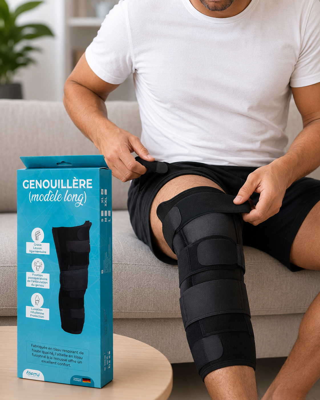 Long Knee Immobilizer Brace - Image 2